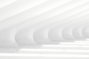 Modern art painting in white